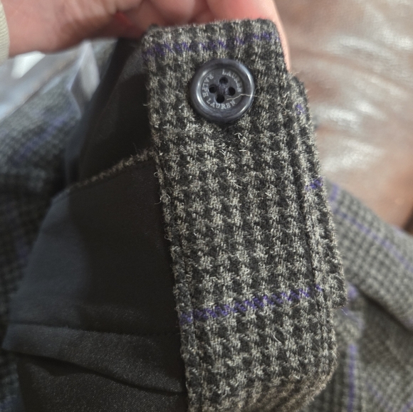 Lauren Ralph Lauren Cropped Wool Blend Pants Career Wear Academia Preppy Gray 14 - Picture 11 of 12